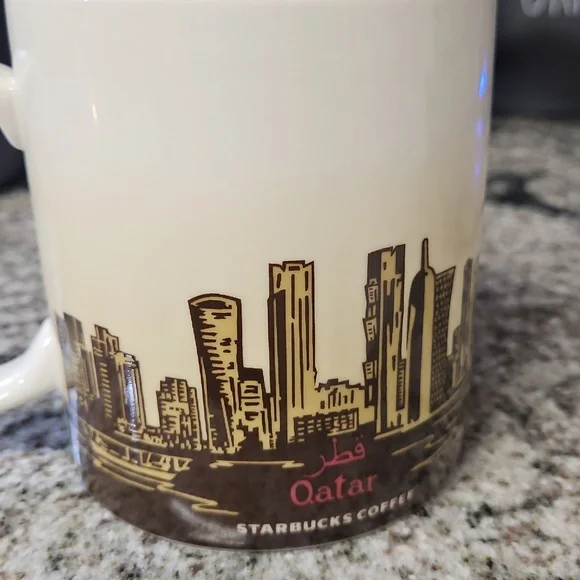 Starbucks Qatar Mug - Cream and Brown - Picture 2 of 4